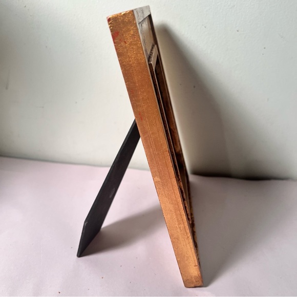 Gold red wood frame Holiday - Picture 3 of 9